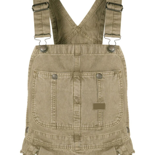 Damon overall denim bib top