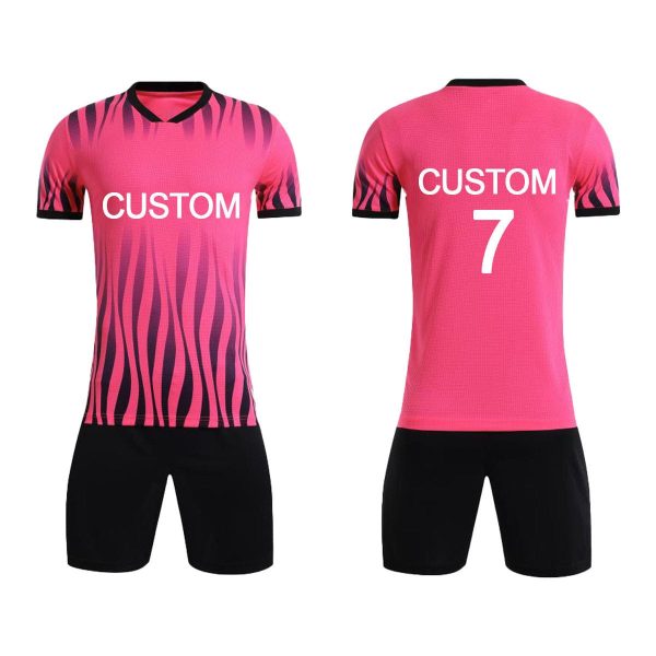 Custom Polyester Soccer Jersey for Kids and Adults Summer Team Uniform Sets Sublimation Practice Blankets