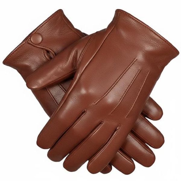 Leather Gloves for Men – Genuine Leather, Stylish & Durable Gloves for Daily Use, Driving and Outdoor Activities
