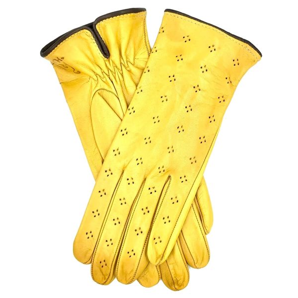 leather gloves - Yellow