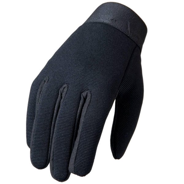 Mechanic Gloves Leathers (Plain Black, Large)