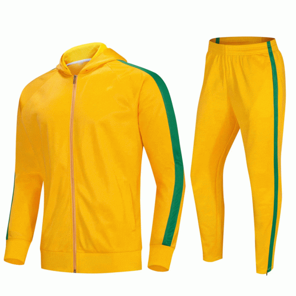Wholesale Customized Casual Autumn Breathable Stretch Fabric Hooded Fleece Tracksuit Training Jogging Wear Slim Fit Running
