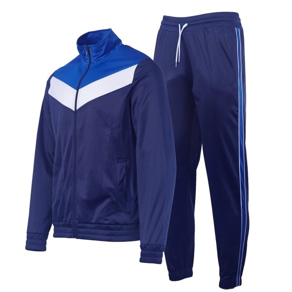 Slazenger Poly Tracksuit Men's Gents Lightweight Zip Athletic Elasticated Waist